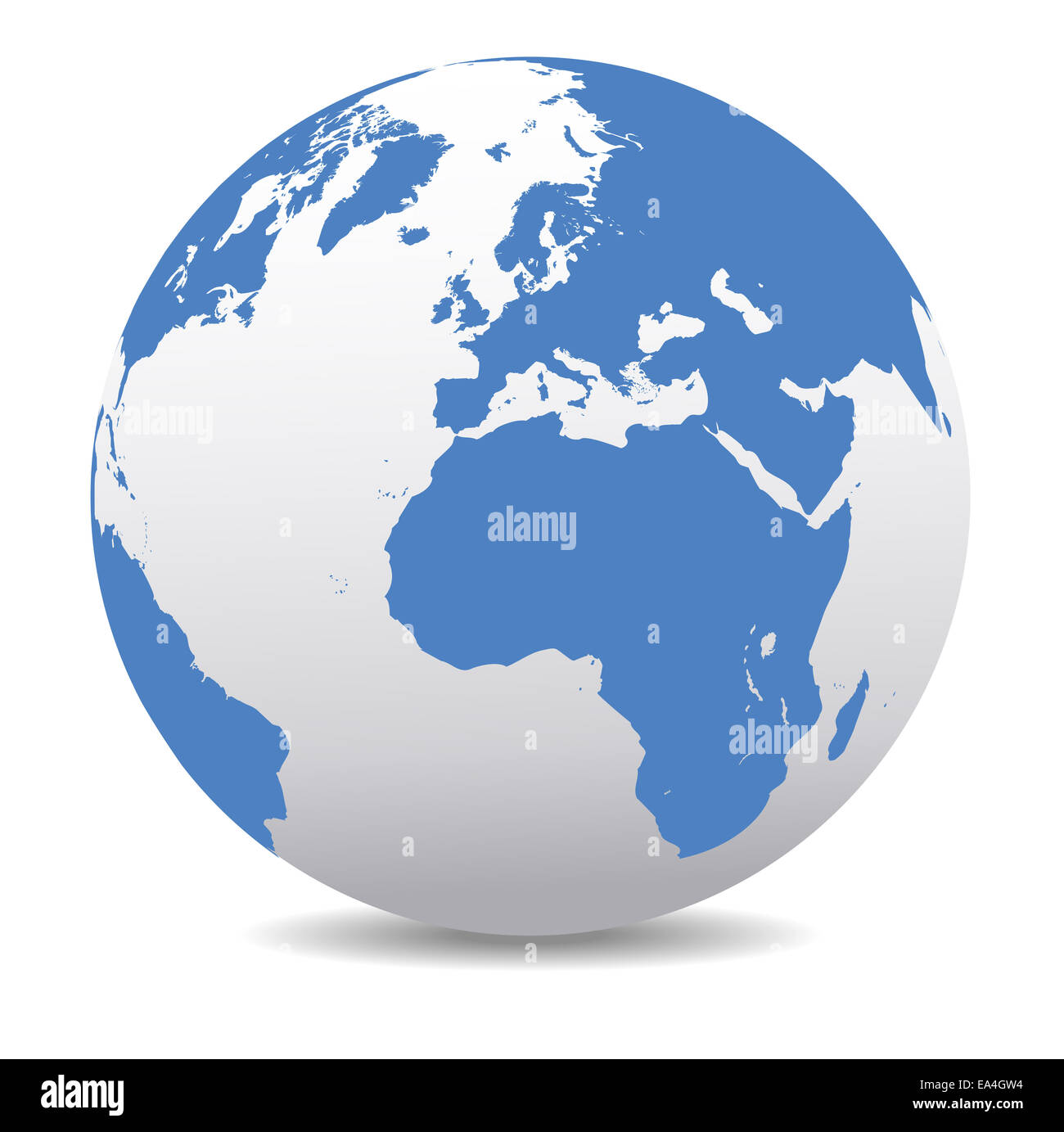 EUROPE EEC World Earth Icon Globe Map Stock Photo