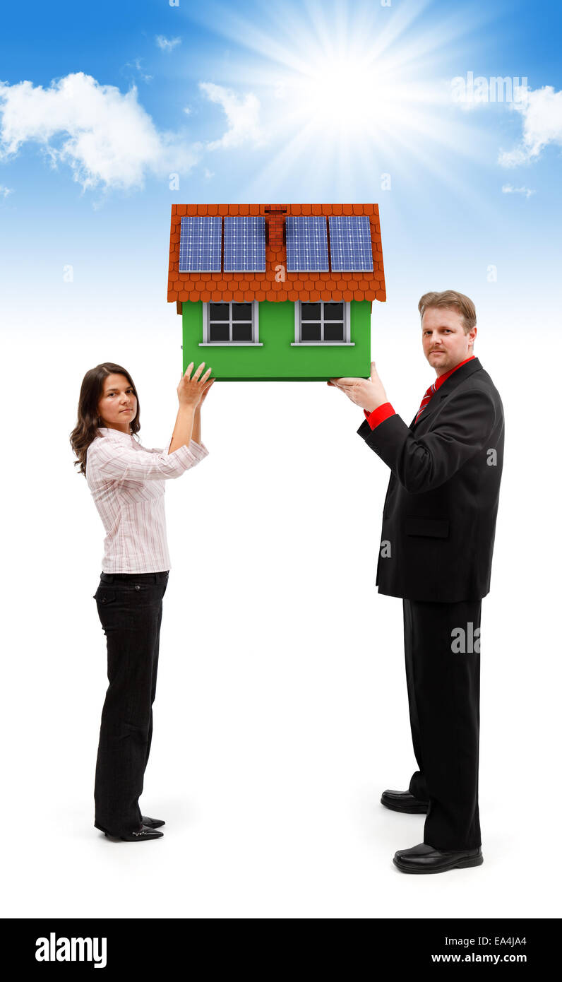 Couple solar panel roof hi-res stock photography and images - Alamy