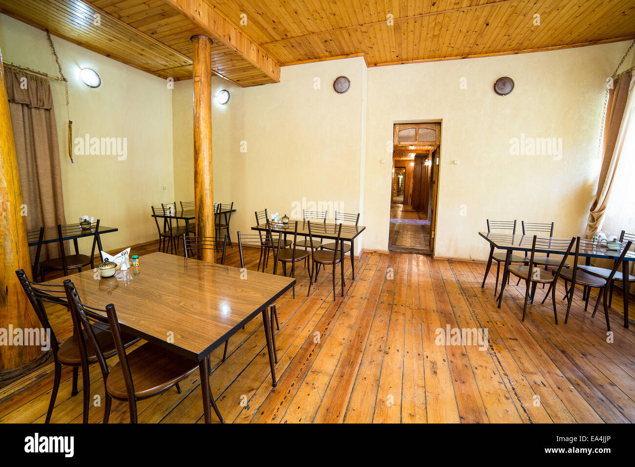 Interior design of modern restaurant Stock Photo