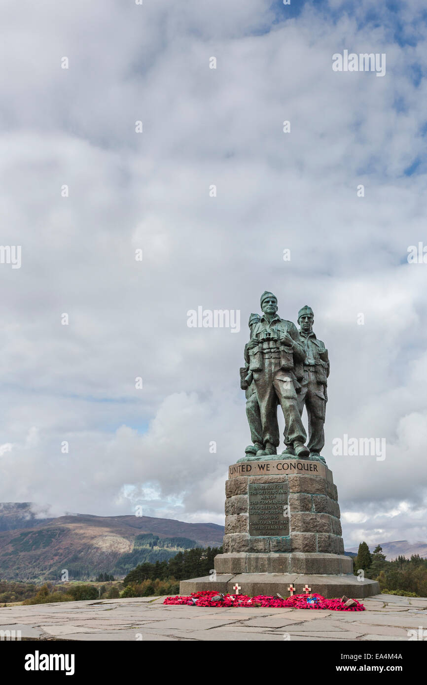 Commando Memorial at Spean Bridge in Scotland Stock Photo - Alamy