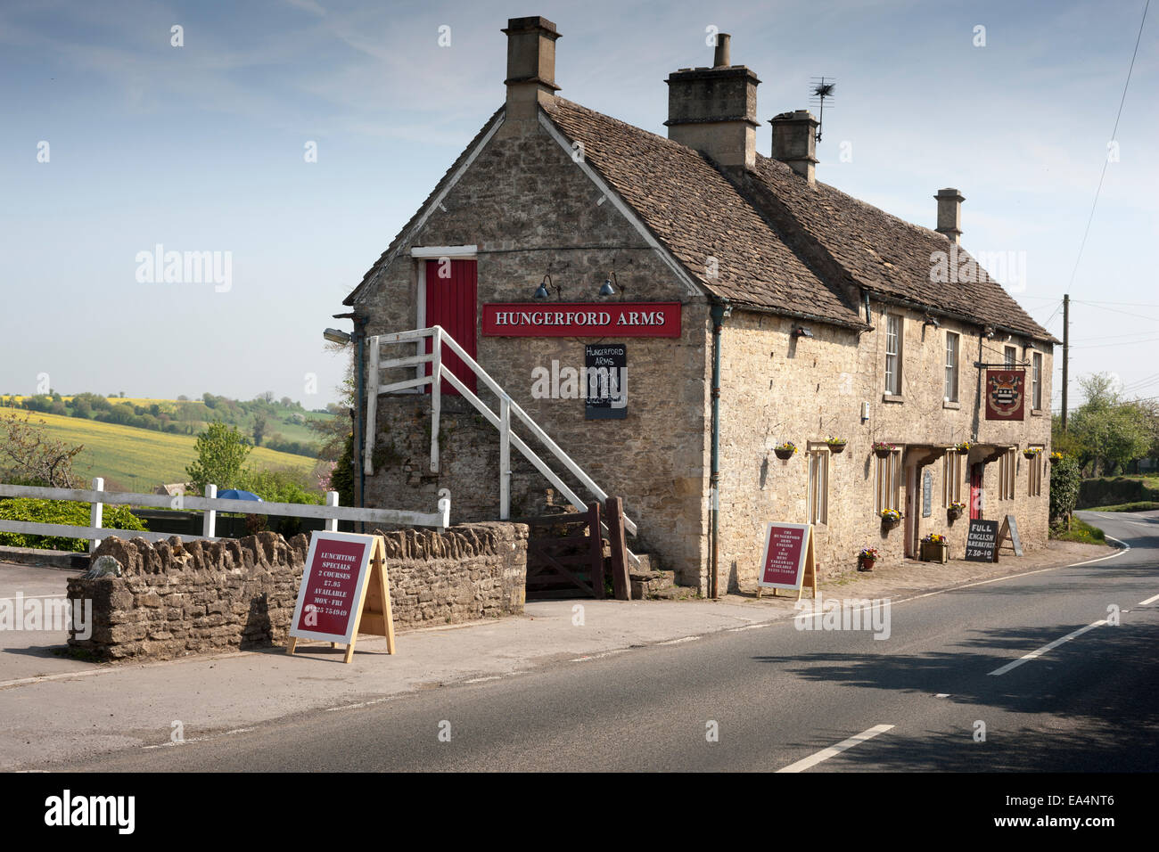 The Hungerford Arms public house in Farleigh Hungerford, Wiltshire