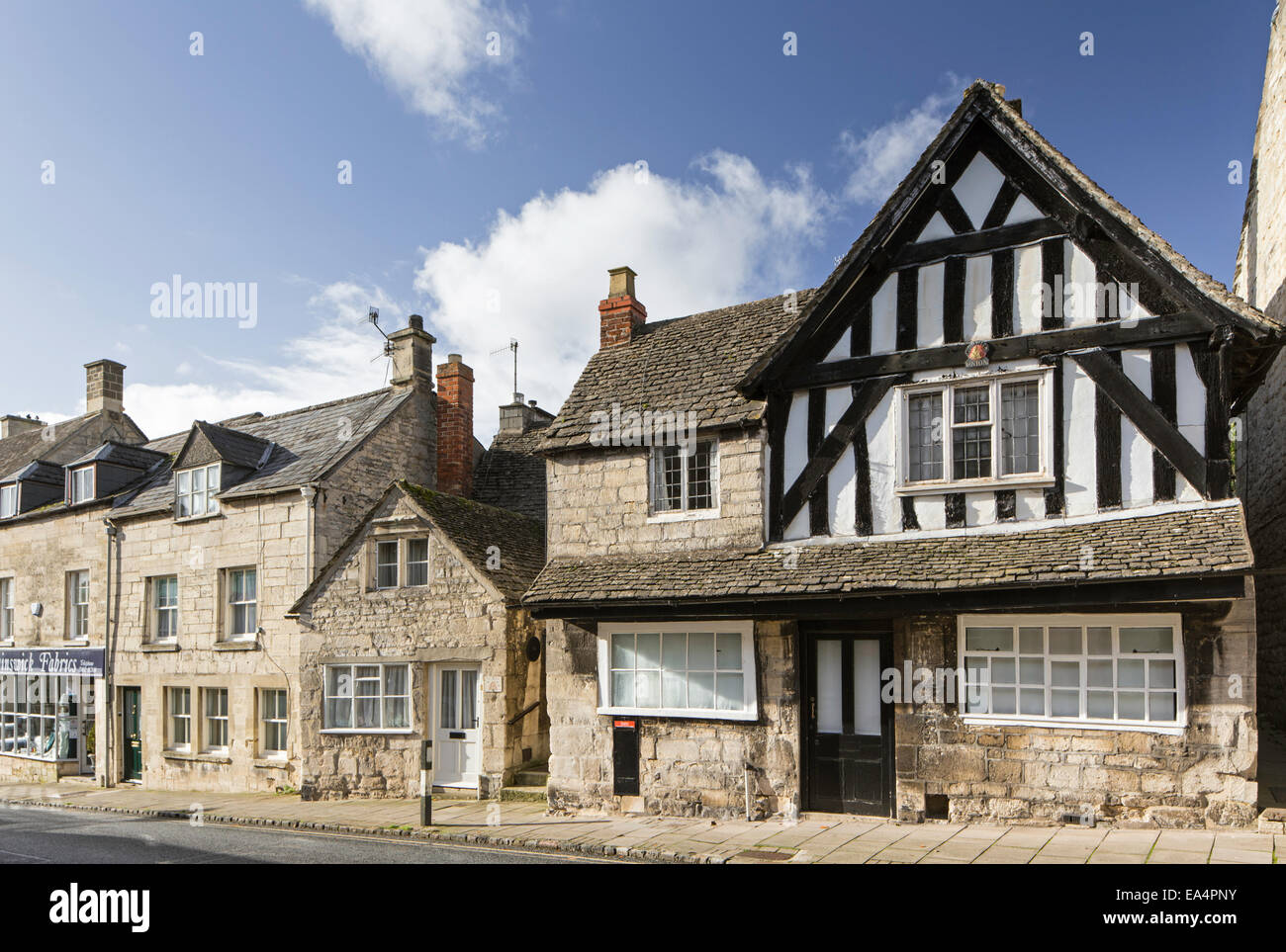The old Post Office dating from 1428, Painswick, Gloucestershire, England, UK Stock Photo