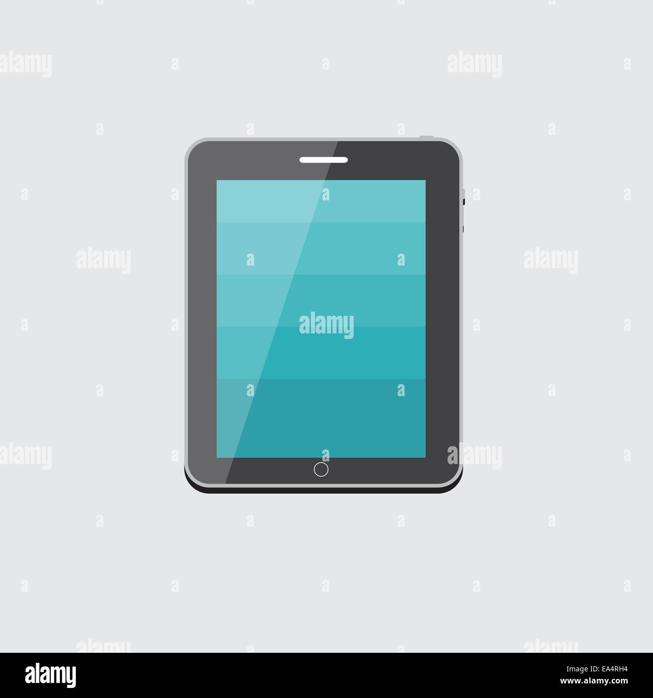 Flat Computer Tablet Concept Vector Illustration Stock Photo - Alamy