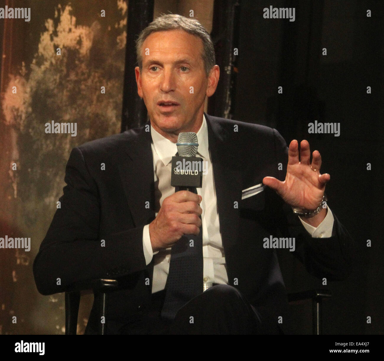 New York, USA. 6th Nov, 2014. Starbucks CEO HOWARD SCHULTZ attends AOL ...