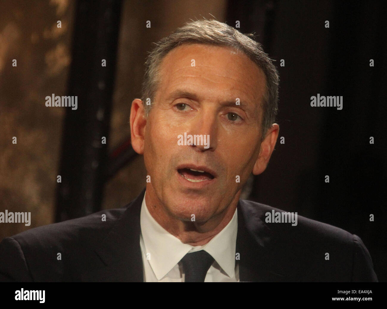 New York, USA. 6th Nov, 2014. Starbucks CEO HOWARD SCHULTZ attends AOL ...
