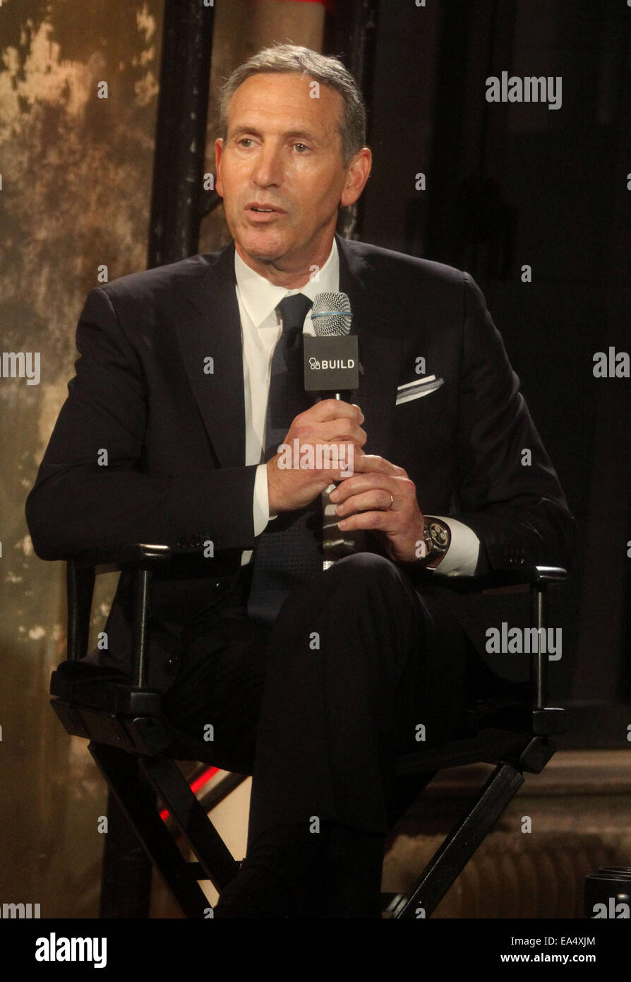 New York, USA. 6th Nov, 2014. Starbucks CEO HOWARD SCHULTZ attends AOL ...