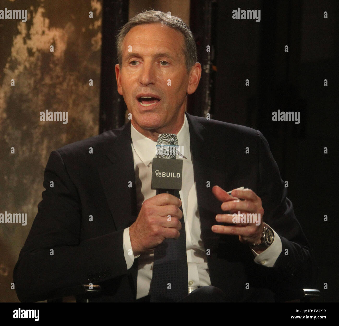 New York, USA. 6th Nov, 2014. Starbucks CEO HOWARD SCHULTZ attends AOL ...