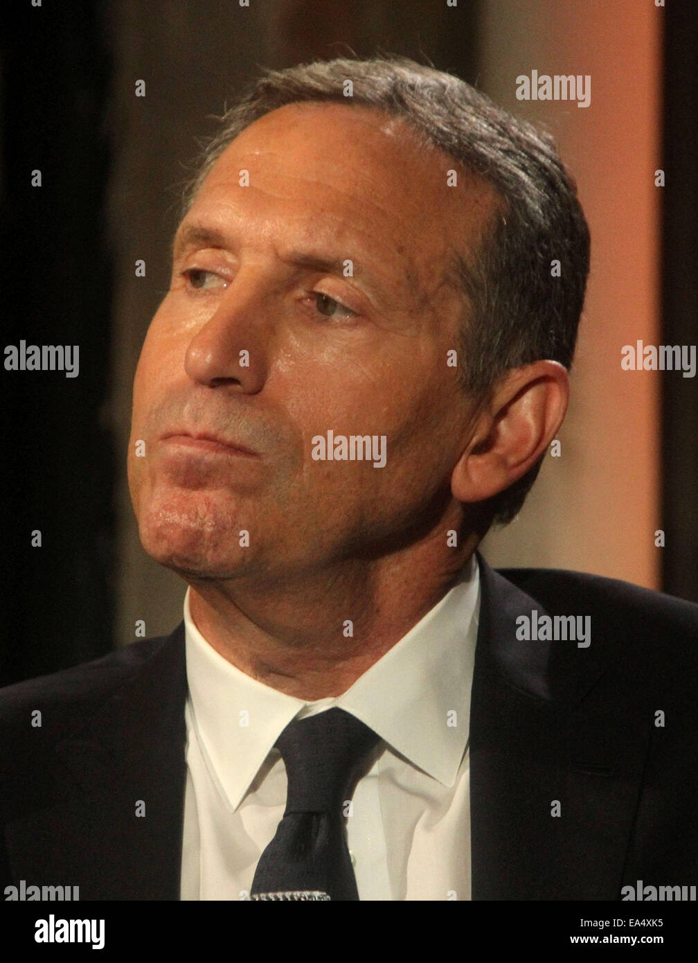 New York, USA. 6th Nov, 2014. Starbucks CEO HOWARD SCHULTZ attends AOL ...