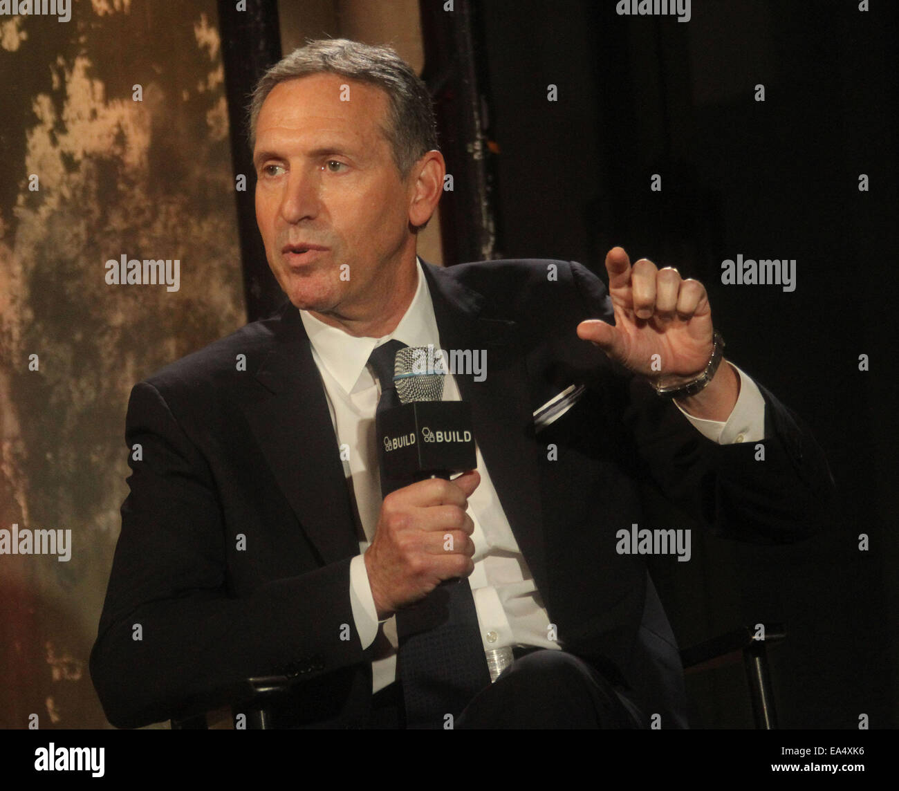 New York, USA. 6th Nov, 2014. Starbucks CEO HOWARD SCHULTZ attends AOL ...