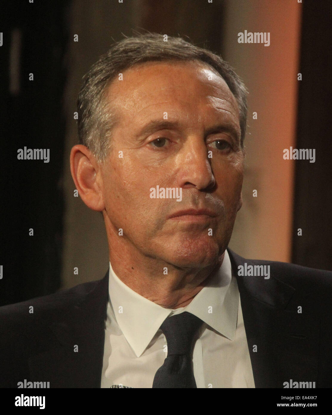 New York, USA. 6th Nov, 2014. Starbucks CEO HOWARD SCHULTZ attends AOL ...