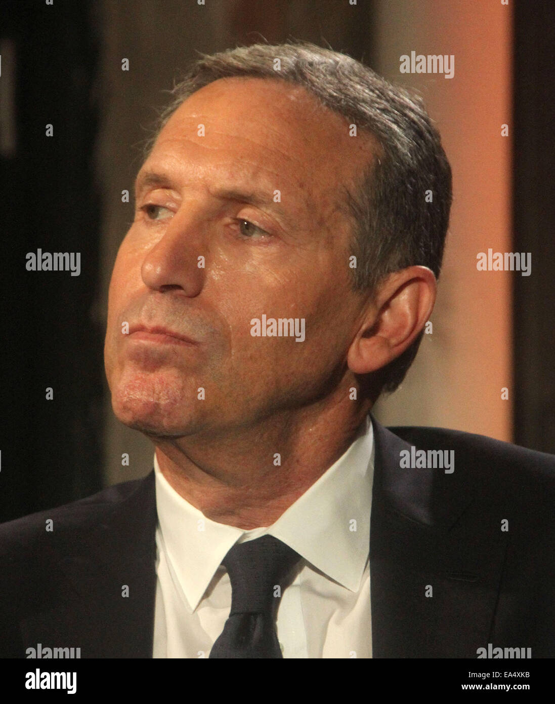 New York, USA. 6th Nov, 2014. Starbucks CEO HOWARD SCHULTZ attends AOL ...