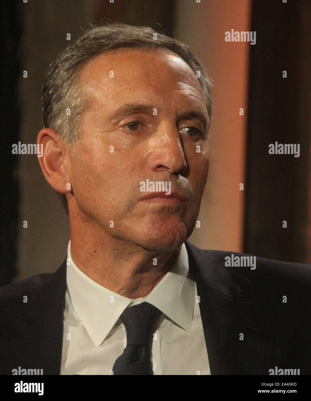 New York, USA. 6th Nov, 2014. Starbucks CEO HOWARD SCHULTZ attends AOL ...