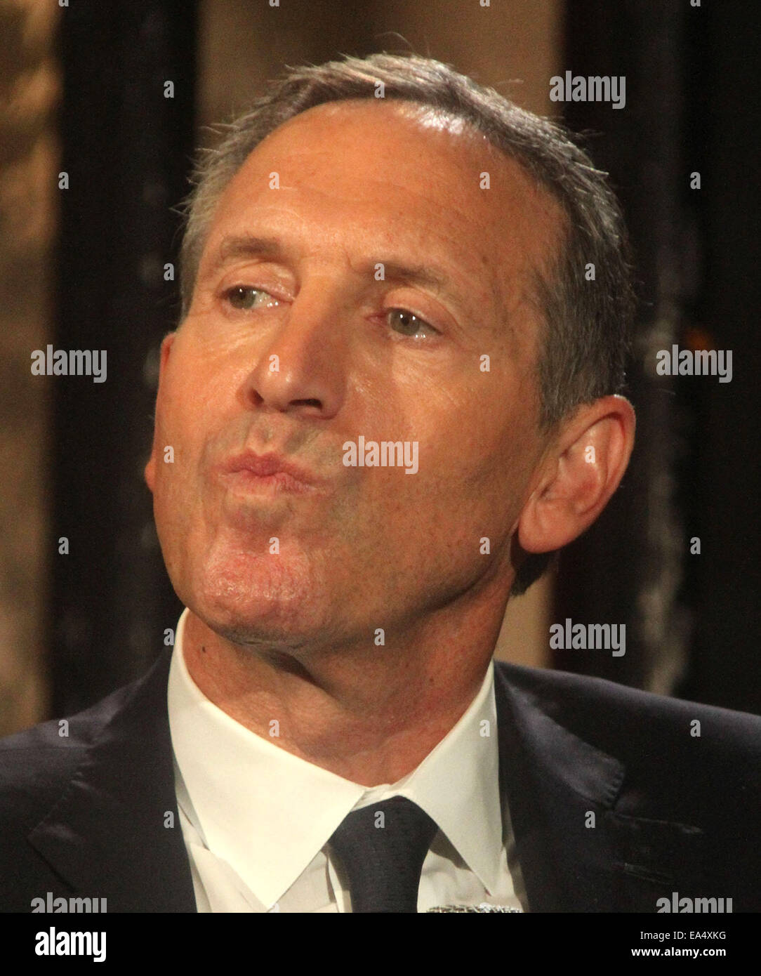 New York, USA. 6th Nov, 2014. Starbucks CEO HOWARD SCHULTZ attends AOL ...