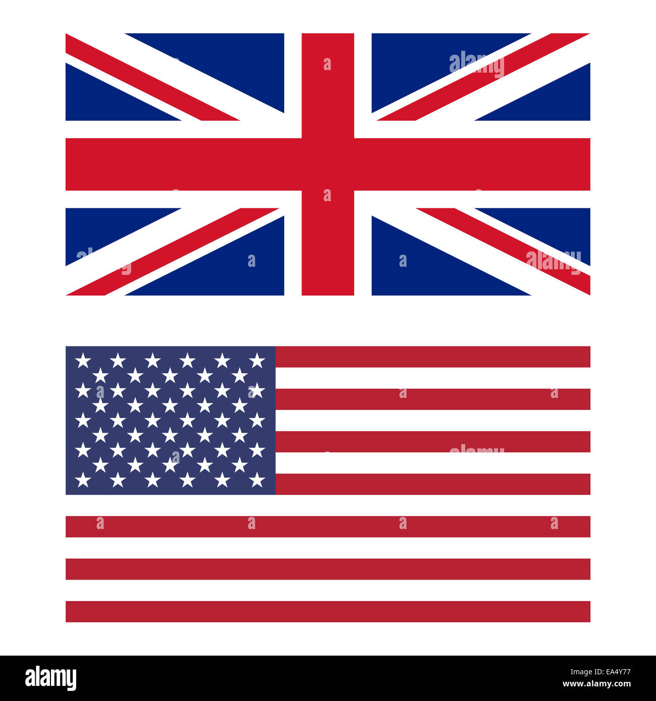 Flags of United Kingdom and United - Flags Of United Kingdom And United States EA4Y77 