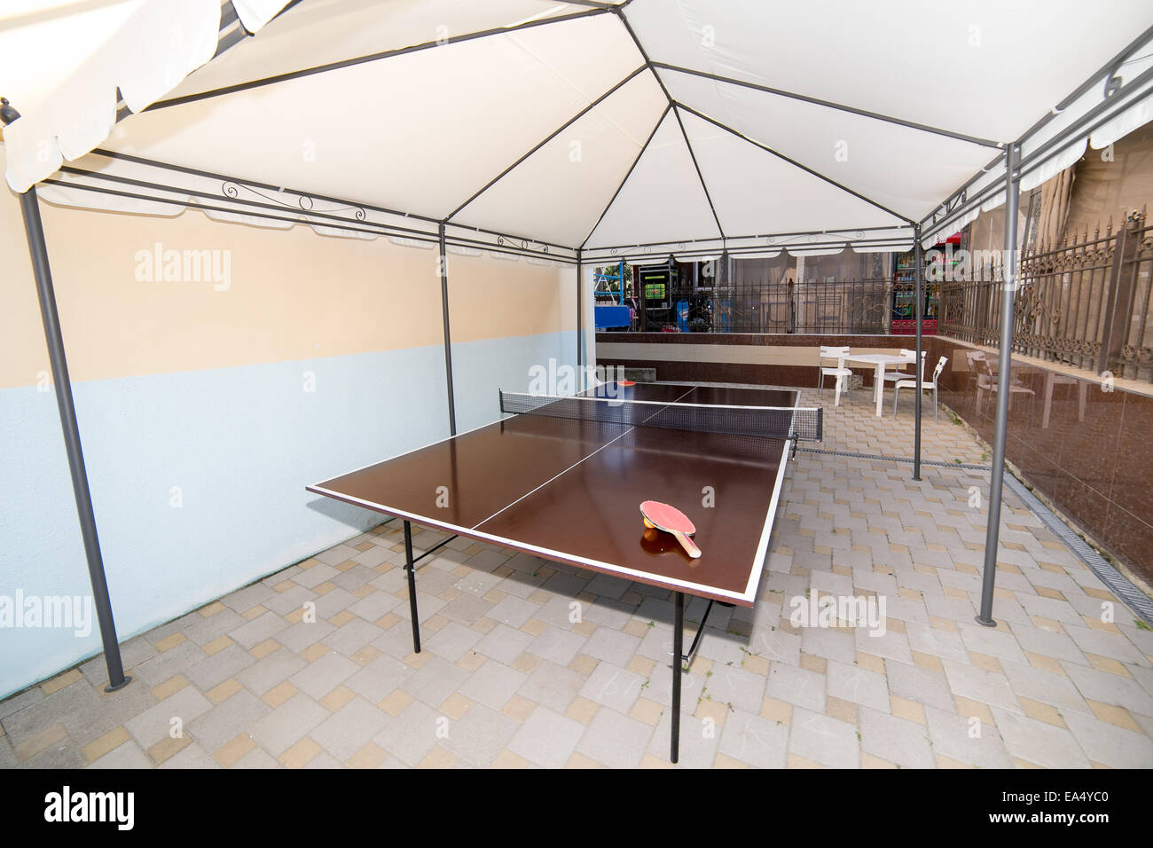 Table tennis playground Stock Photo Alamy