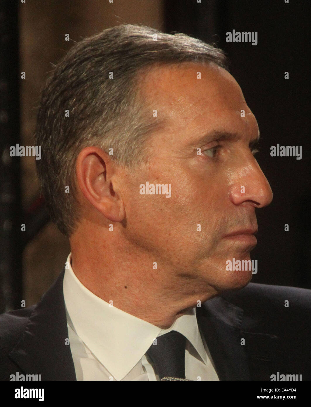 New York, USA. 6th Nov, 2014. Starbucks CEO HOWARD SCHULTZ attends AOL ...
