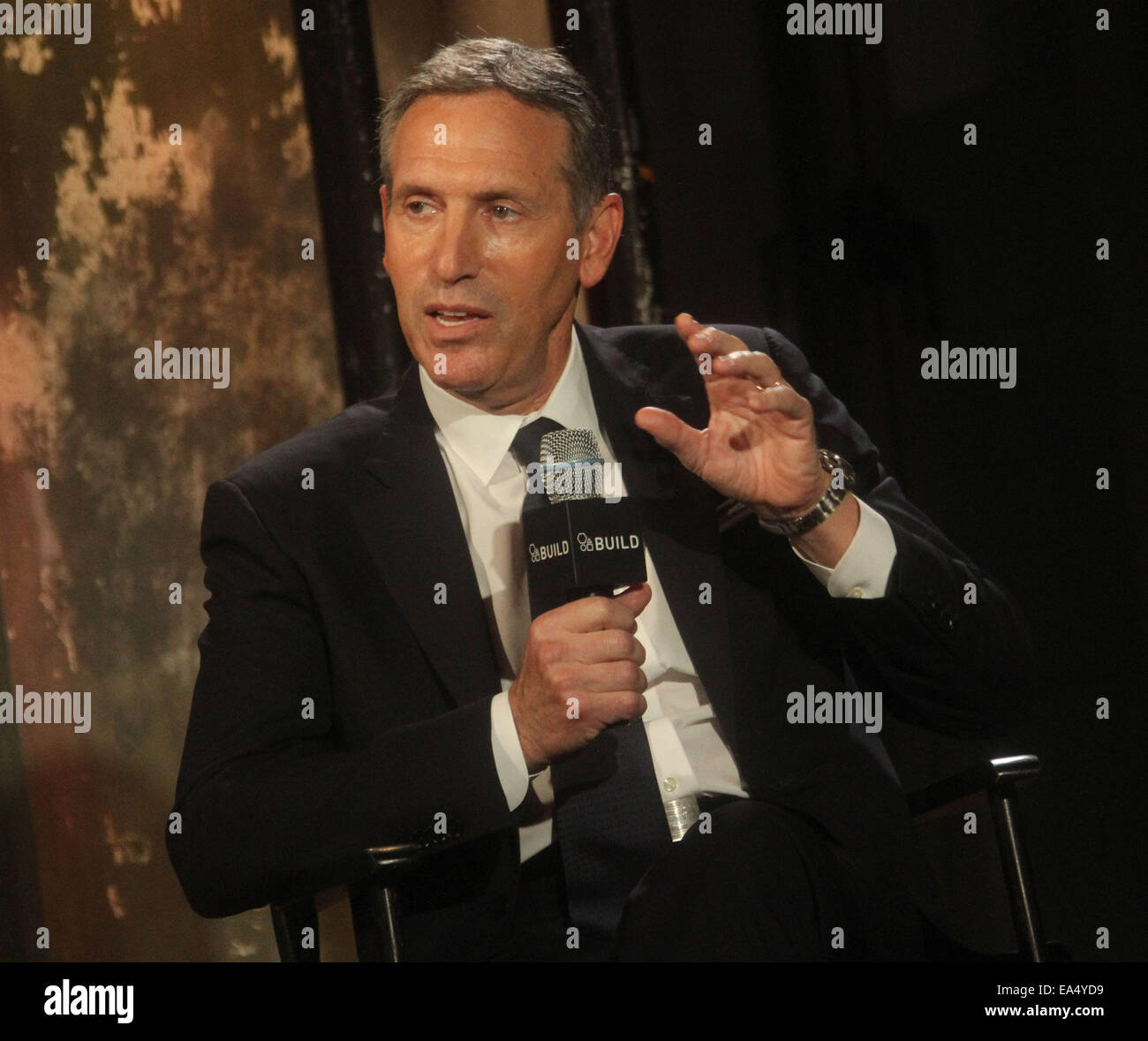 New York, USA. 6th Nov, 2014. Starbucks CEO HOWARD SCHULTZ attends AOL ...