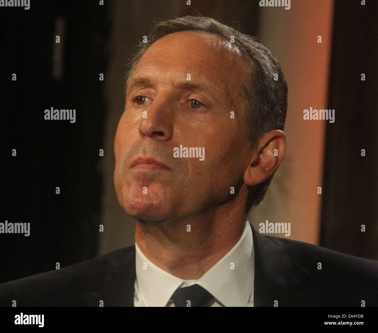 New York, USA. 6th Nov, 2014. Starbucks CEO HOWARD SCHULTZ attends AOL ...