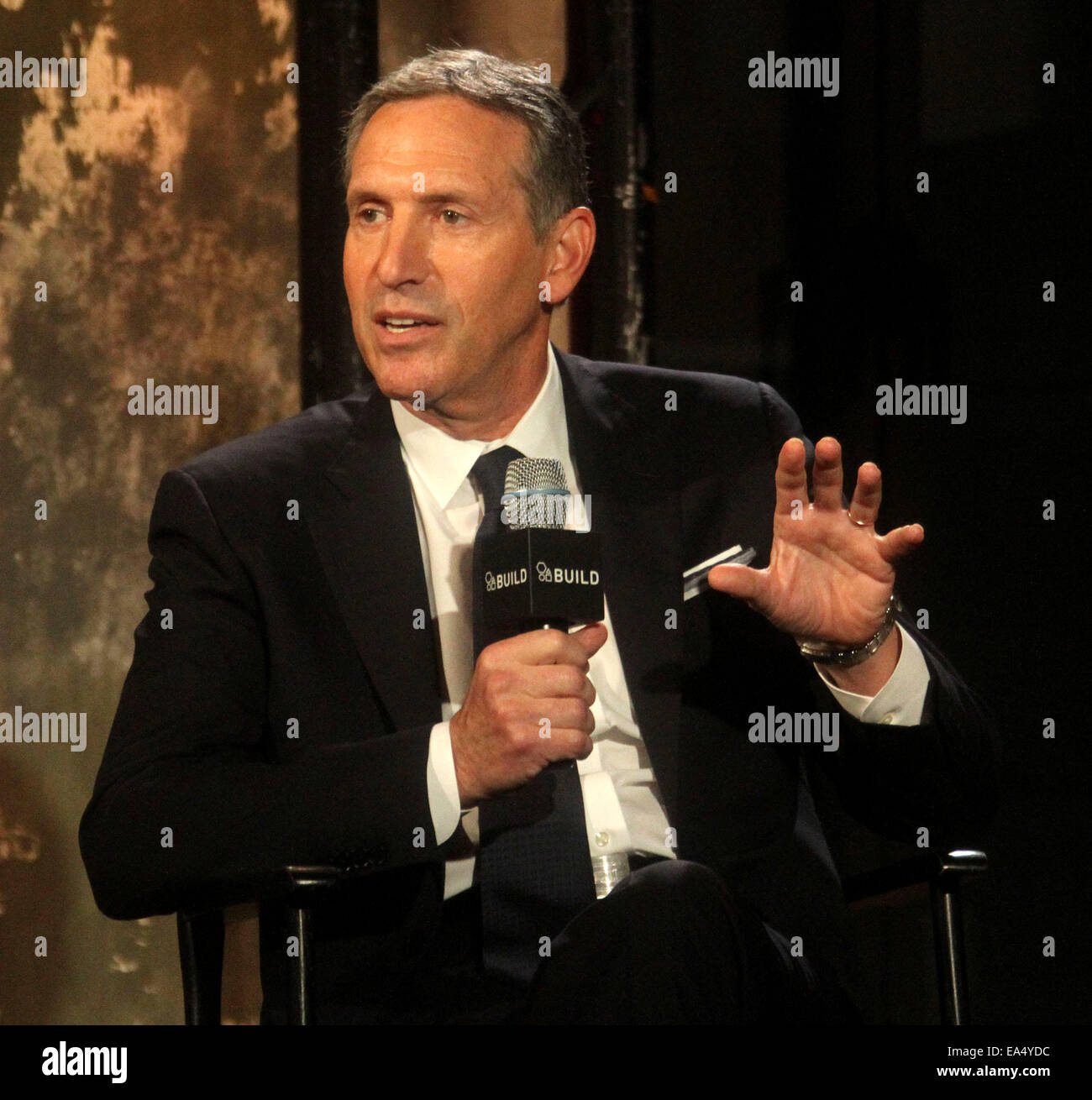 New York, USA. 6th Nov, 2014. Starbucks CEO HOWARD SCHULTZ attends AOL ...