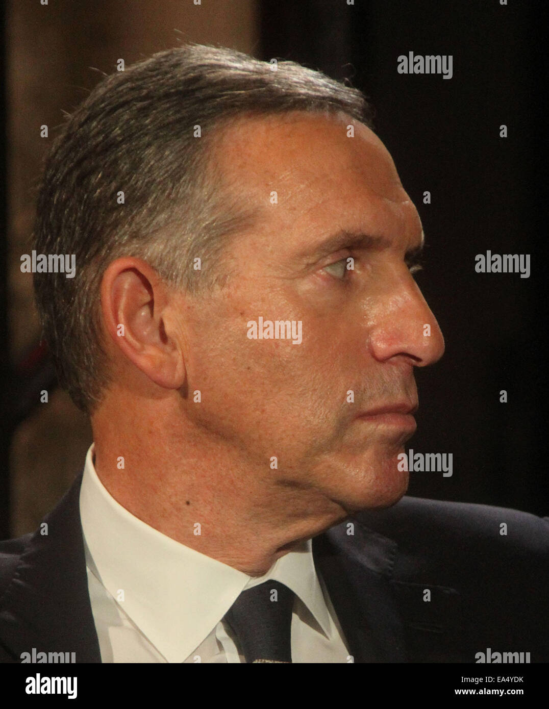 New York, USA. 6th Nov, 2014. Starbucks CEO HOWARD SCHULTZ attends AOL ...