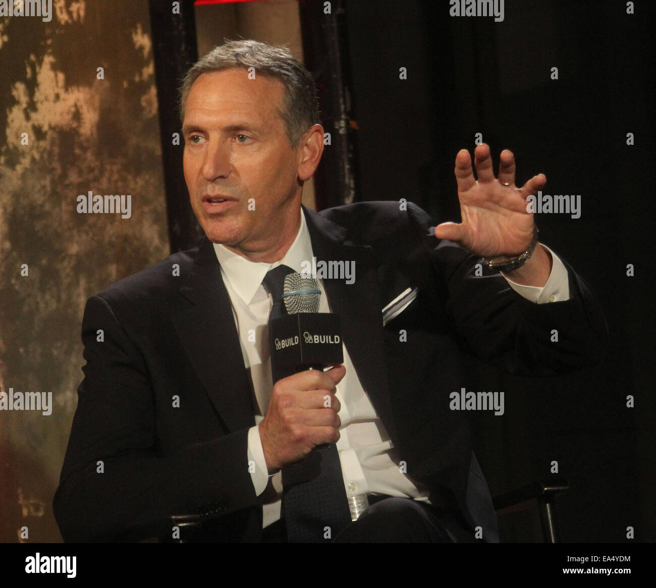 New York, USA. 6th Nov, 2014. Starbucks CEO HOWARD SCHULTZ attends AOL ...