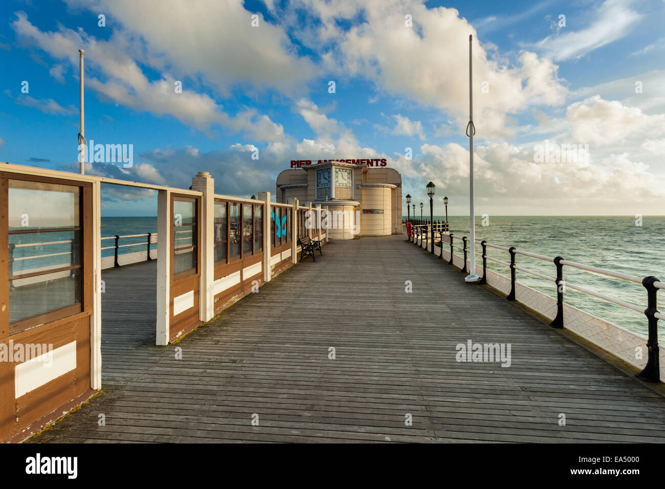 Afternoon at the Worthing Pier, West Sussex, England Stock Photo Alamy
