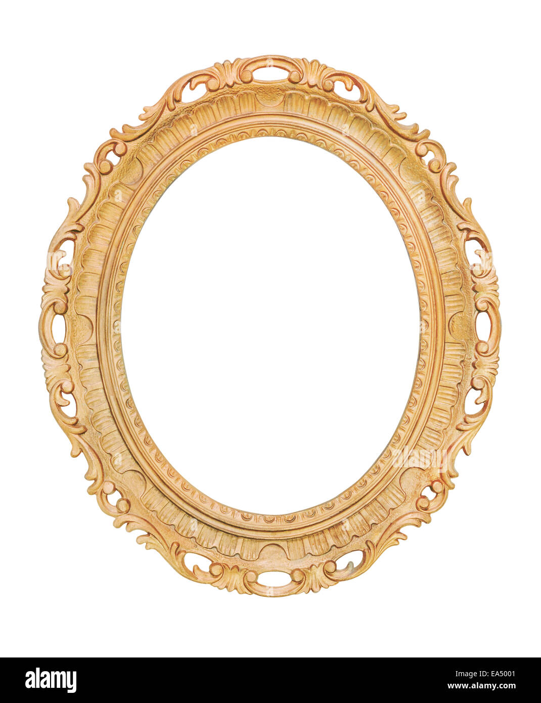 Old gilded frame oval hi-res stock photography and images - Alamy