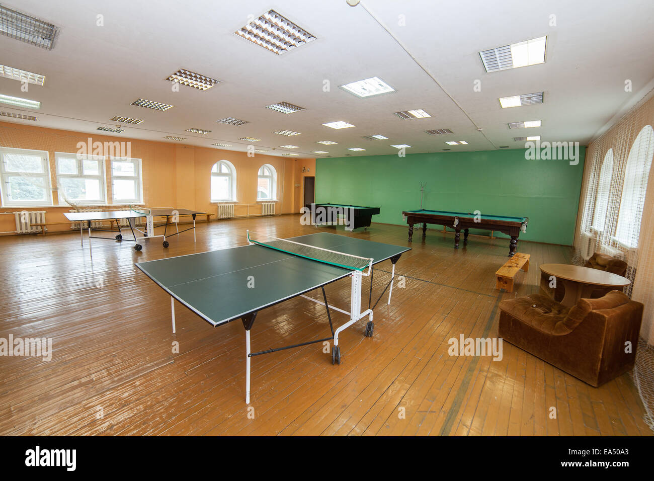 Table tennis playground Stock Photo Alamy