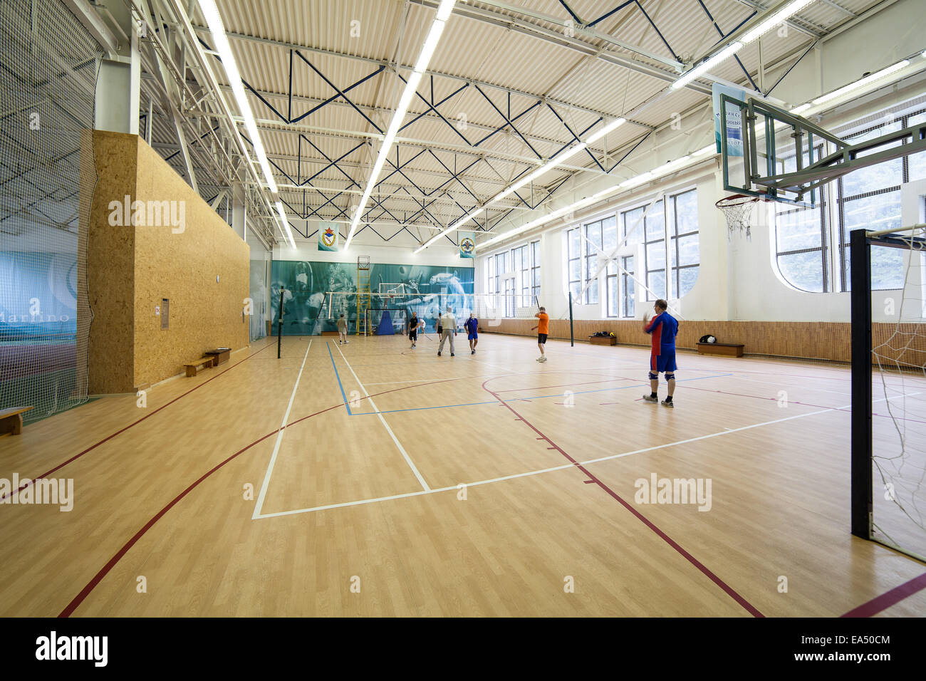 Sports hall interior hires stock photography and images Alamy