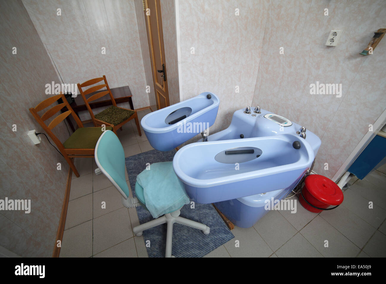 Bathtub for water massage Stock Photo Alamy