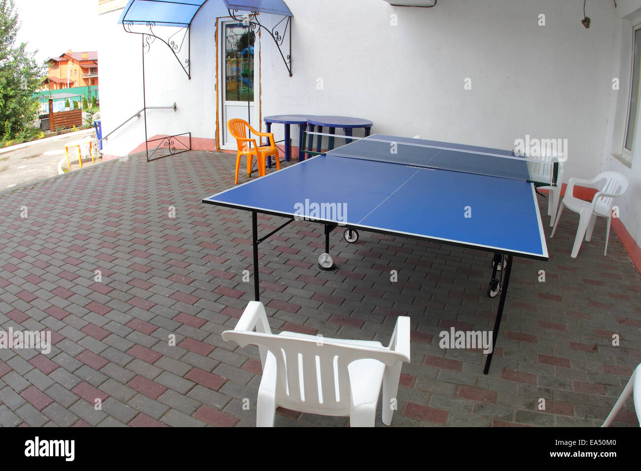 Table tennis playground Stock Photo Alamy