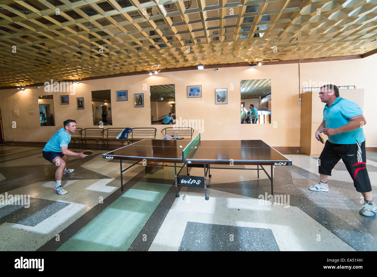 Table tennis playground Stock Photo Alamy