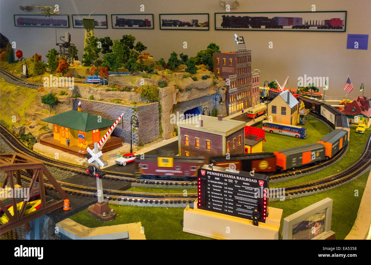 railroad museum of Long Island toy trains Stock Photo Alamy