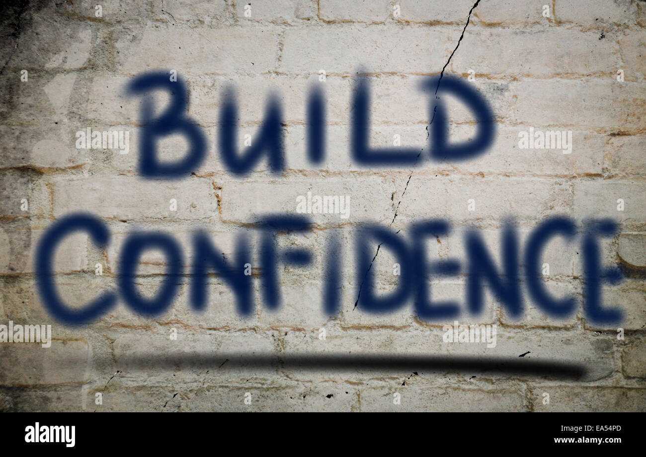 Build Confidence Concept Stock Photo