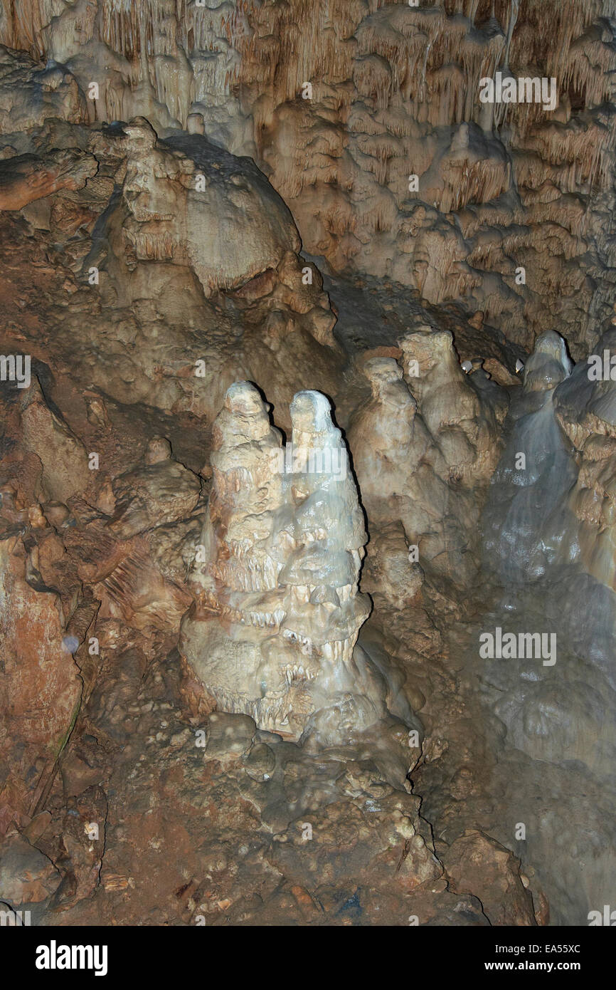 Javoricko stalactite caves are Stock Photo