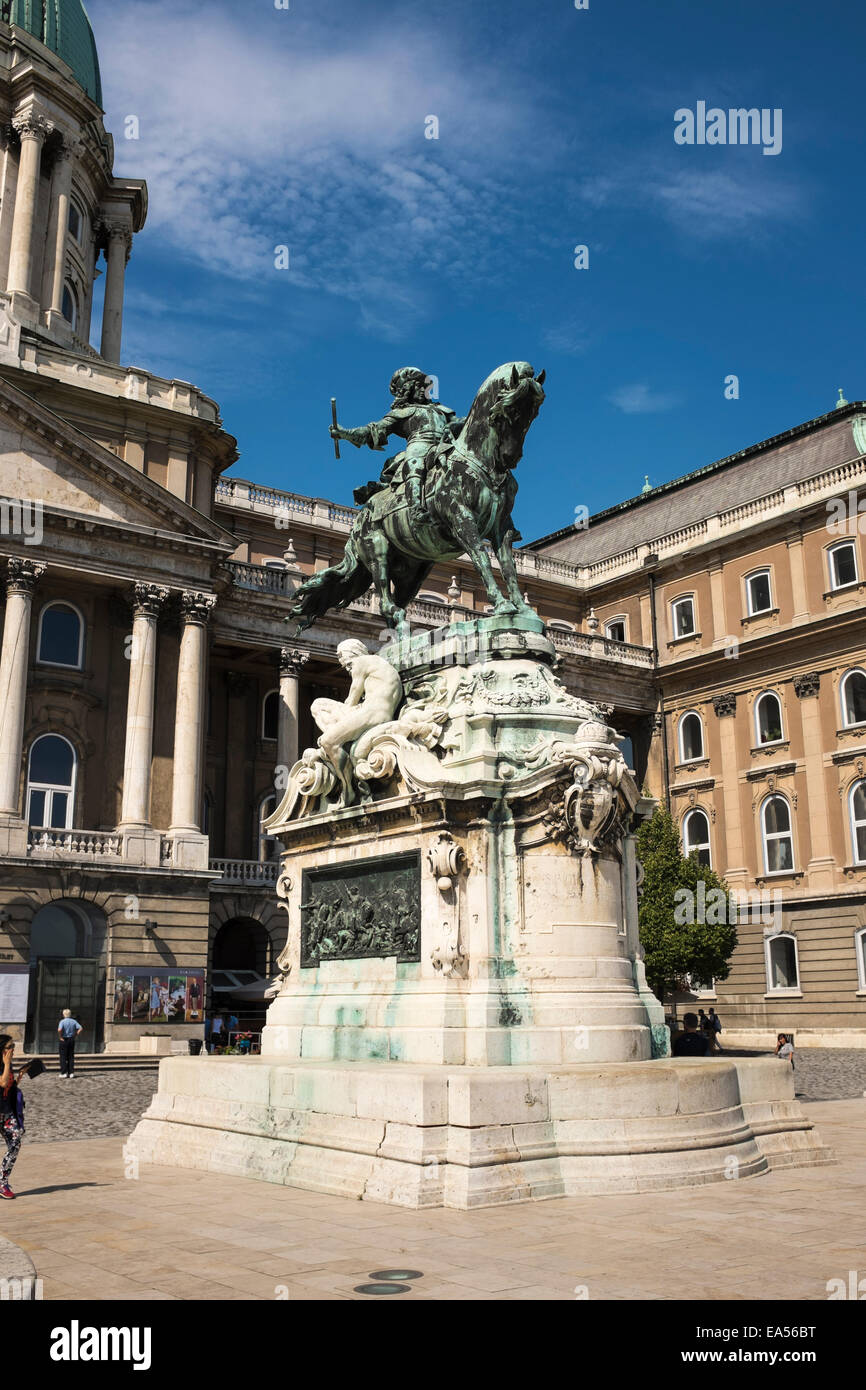 Statue of Prince Eugene of Savoy, in front of the Royal Palace now