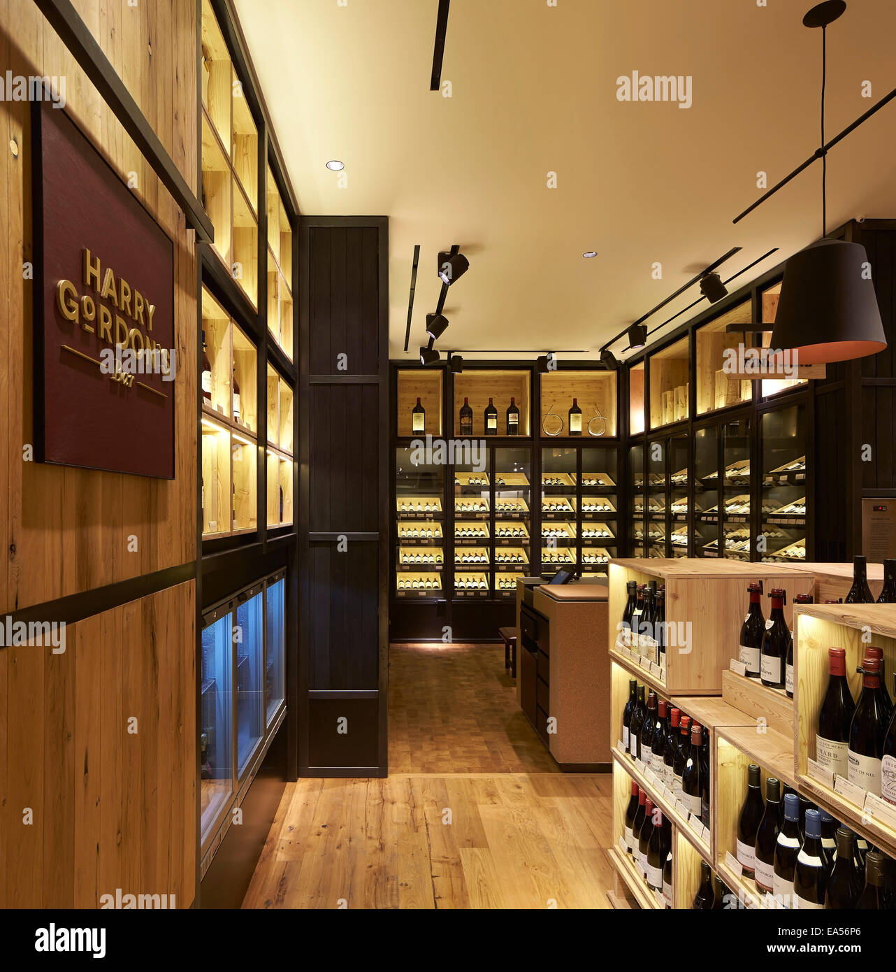 Selfridges Wine Shop, London, United Kingdom. Architect Campaign