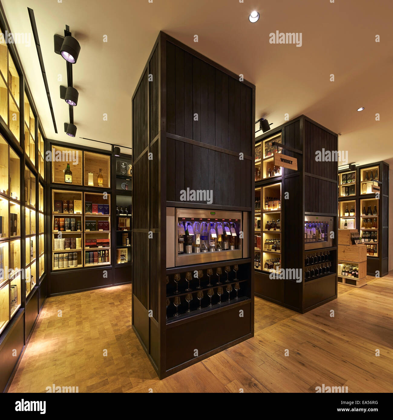 Selfridges Wine Shop, London, United Kingdom. Architect Campaign