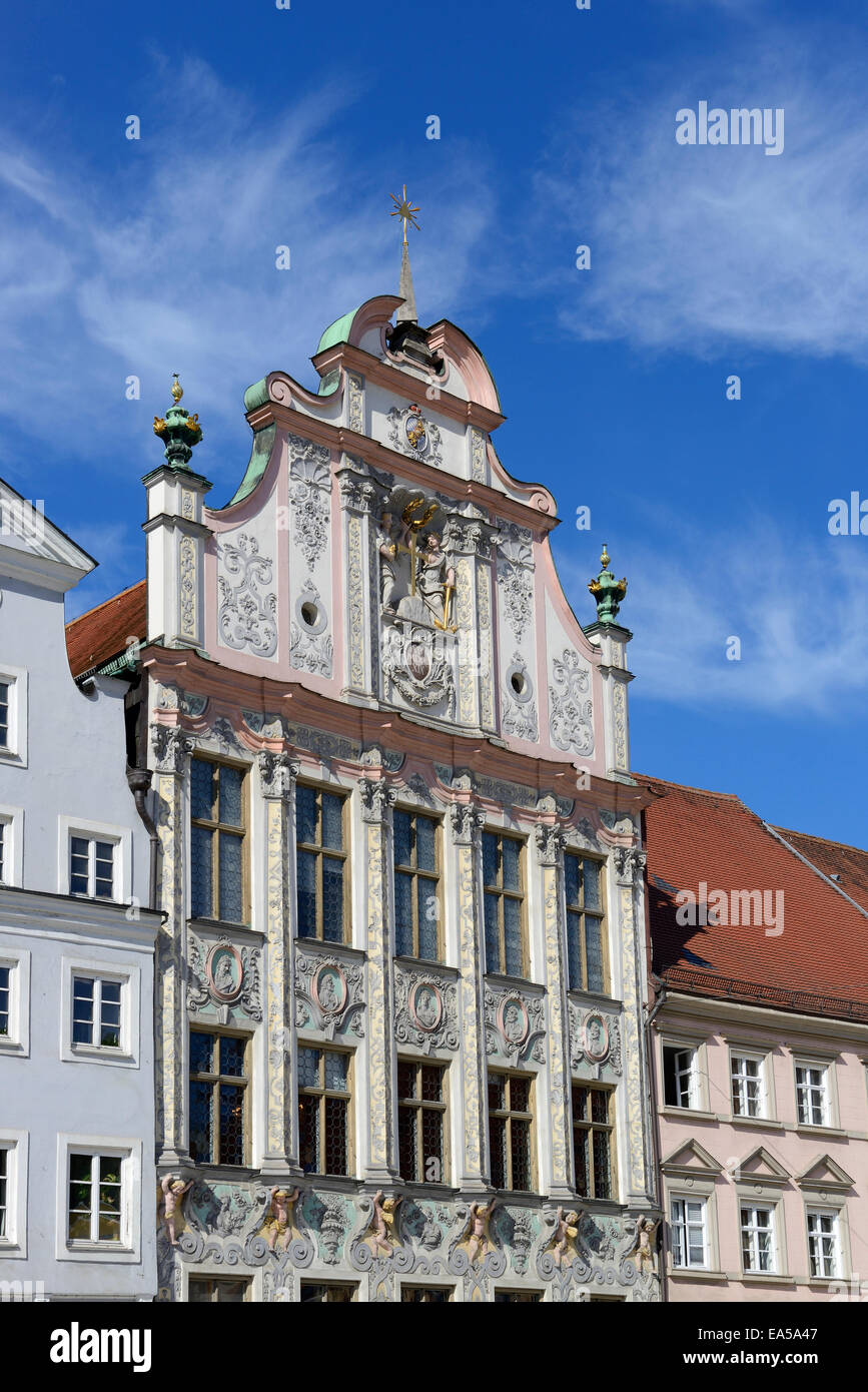 Germany, Bavaria, Upper Bavaria, Landsberg am Lech, Old town hall Stock Photo