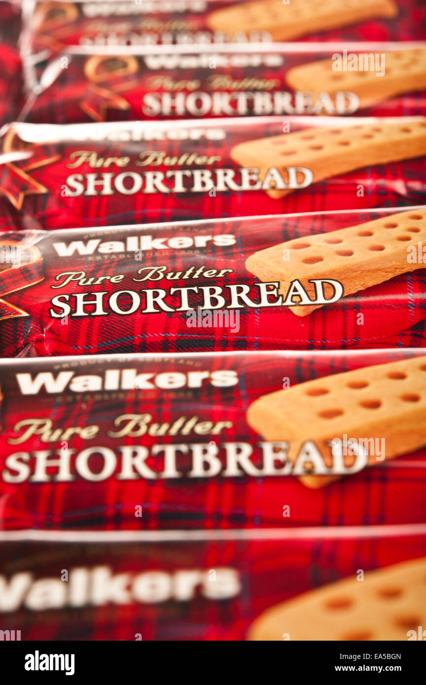 Walkers shortbread fingers wrapped Stock Photo Alamy