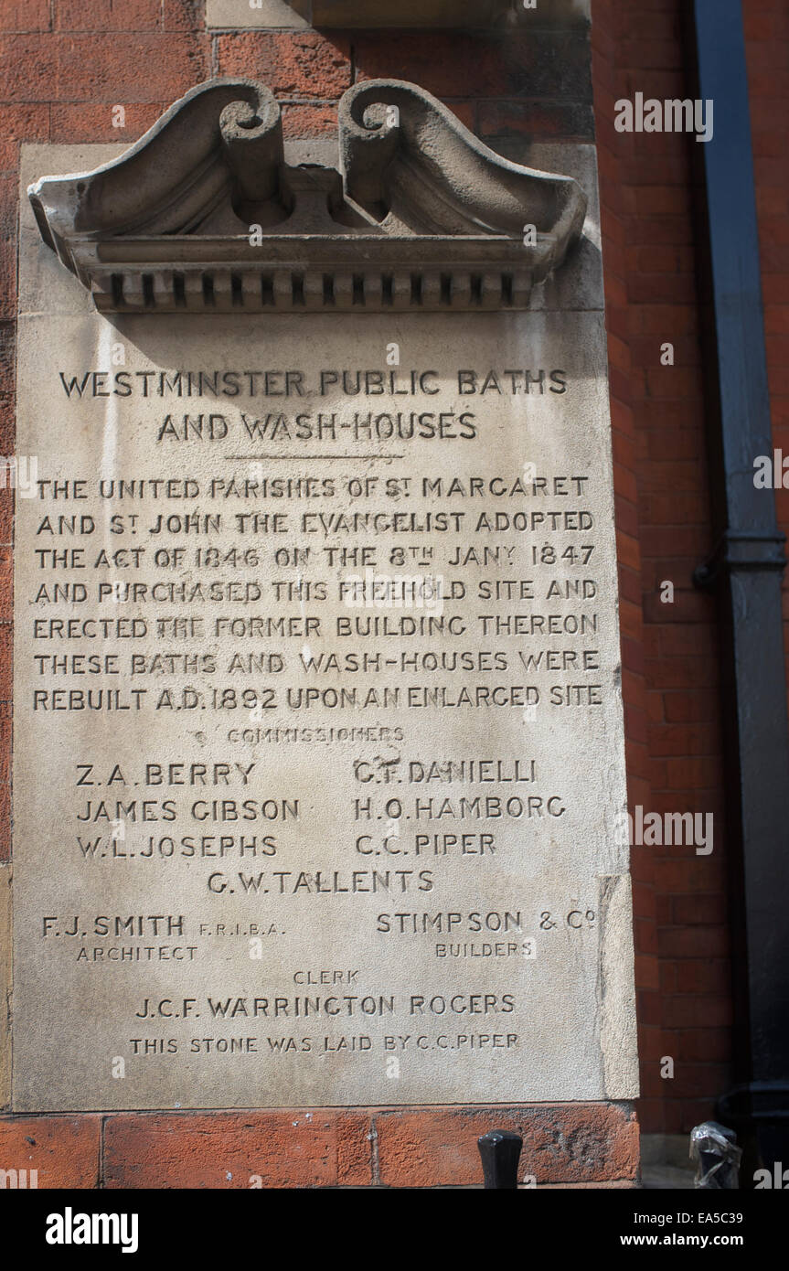 Westminster Public Baths and Washhouses. Old Westminster Public Baths