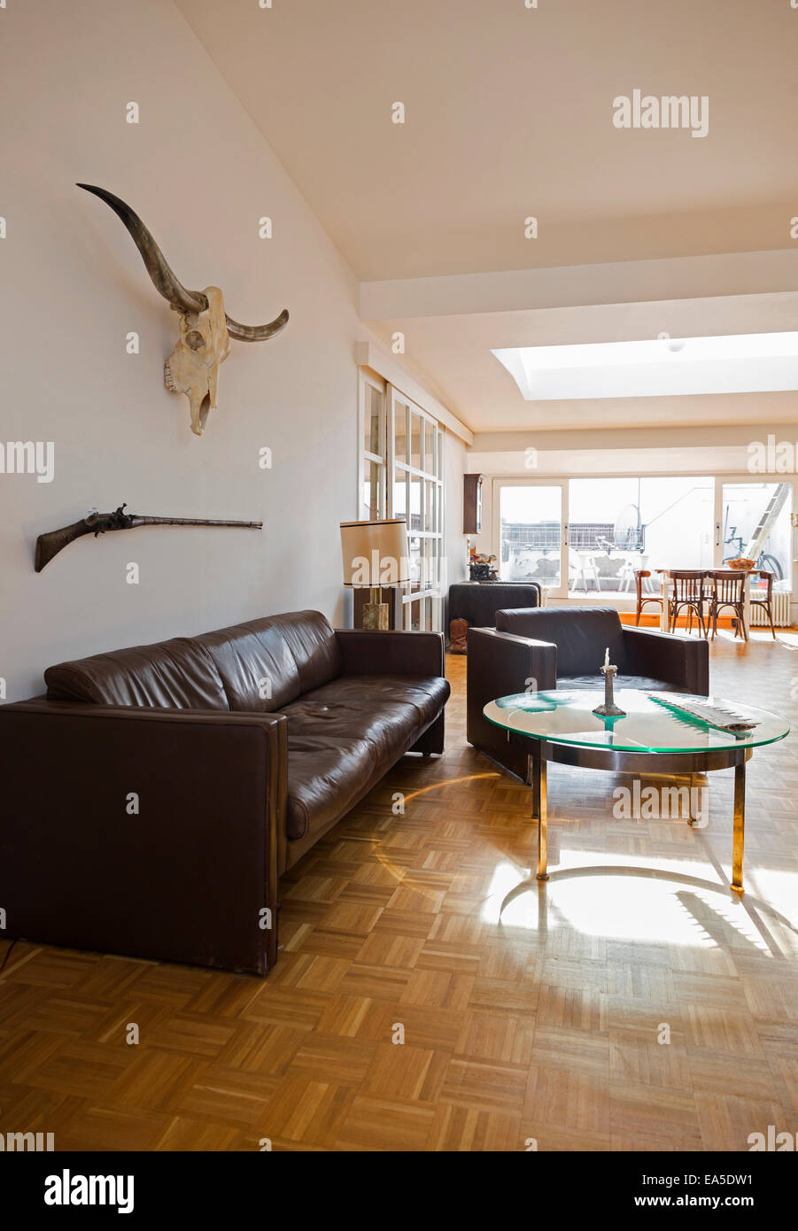 Image showcasing Interior of a penthouse flat Stock Photo - Alamy