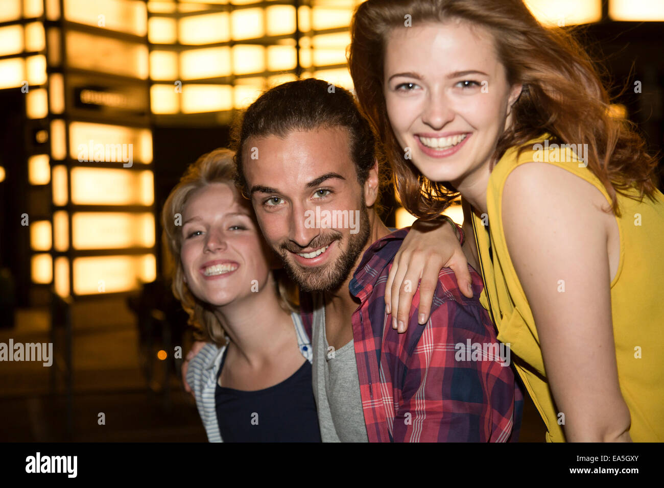 Germany, Berlin, Friends going out Stock Photo - Alamy