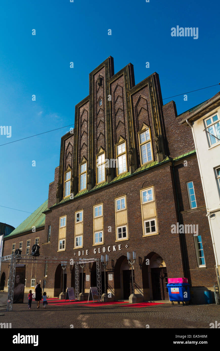 Die Glocke concert hall, Domsheide square, Altstadt, old town, Bremen, Germany Stock Photo