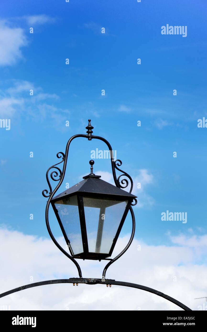 Black iron lamp Stock Photo Alamy