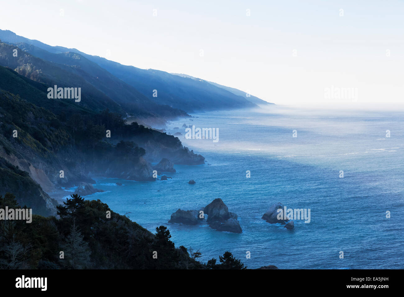 USA, California, Big Sur, Pacific Coast, National Scenic Byway Stock ...