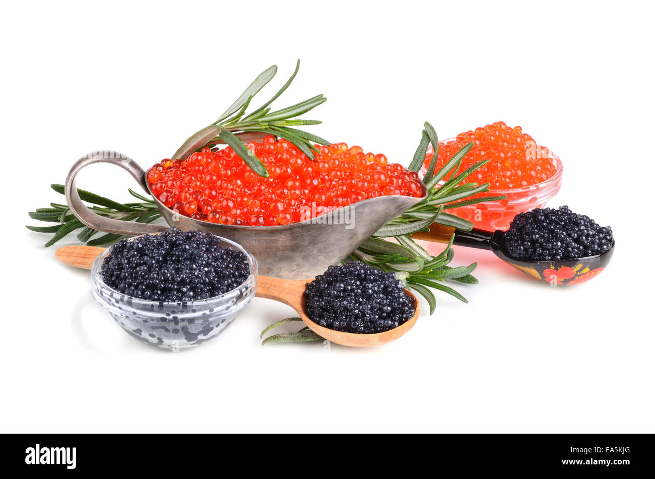 Black and red caviar Stock Photo Alamy