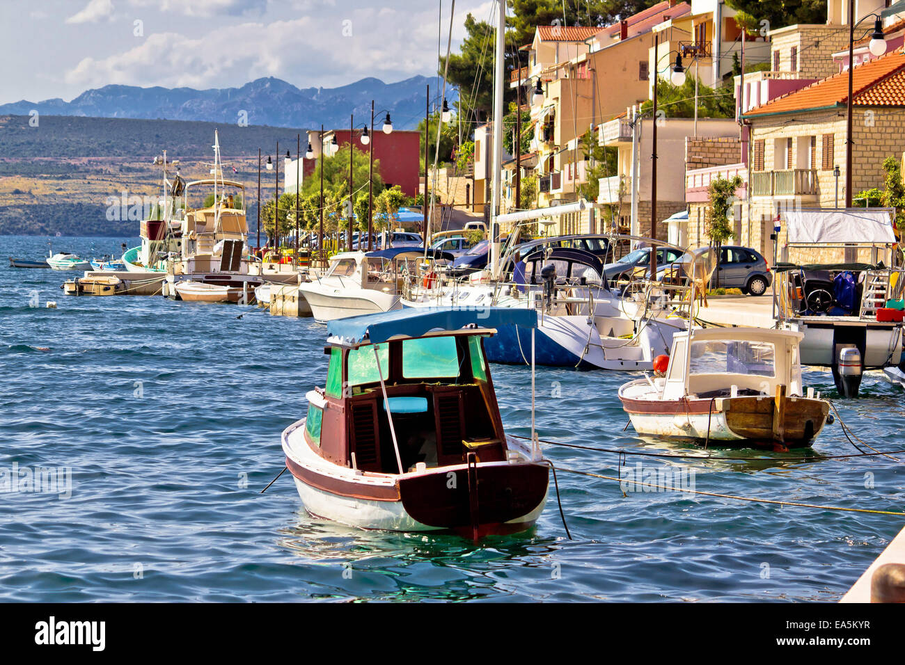 Novigrad Dalmatinski Waterfront Summer View Stock Photo Alamy Novigrad Dalmatinski Waterfront Summer View Stock Photo Alamy