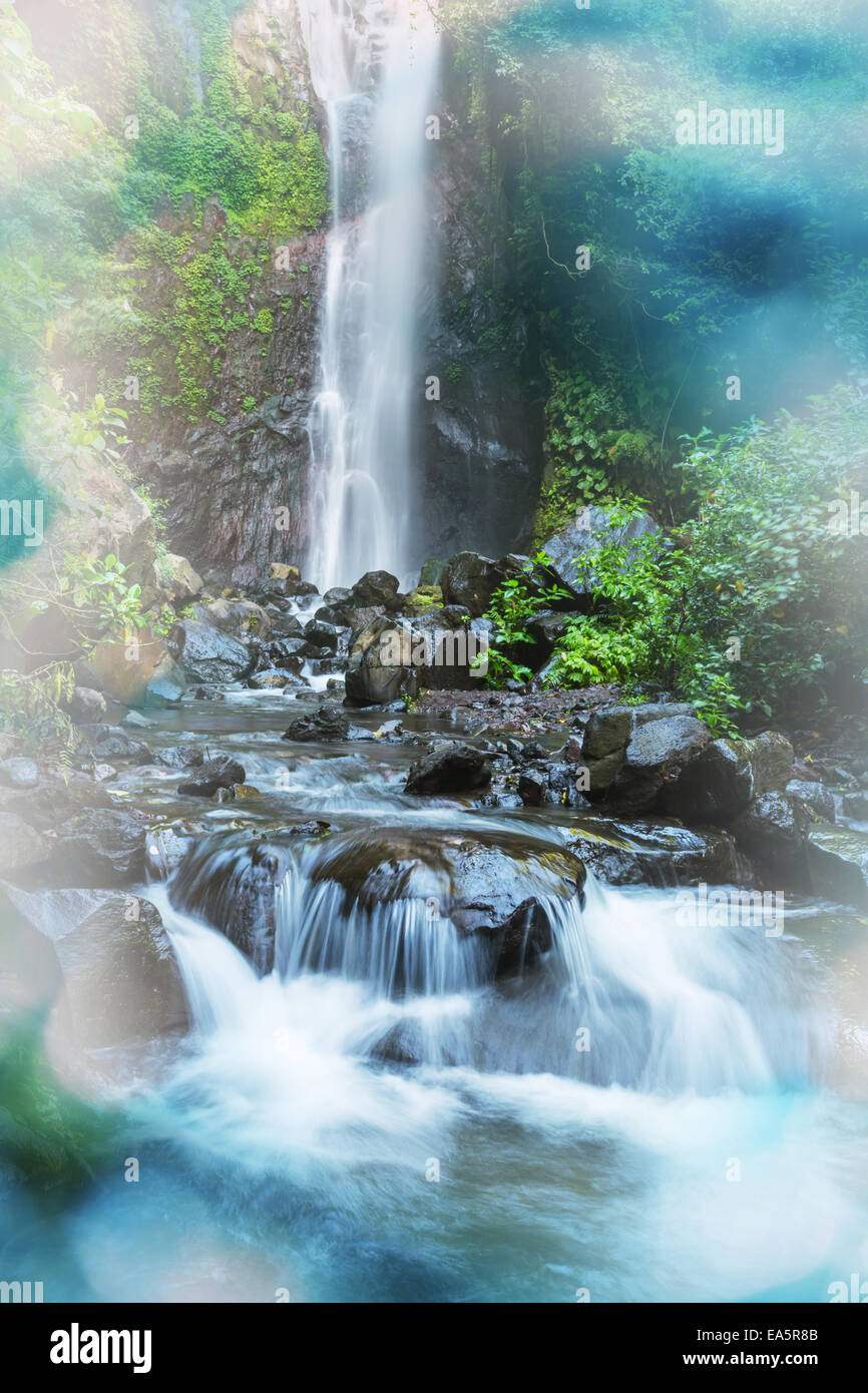 Waterfall in Indonesia Stock Photo - Alamy