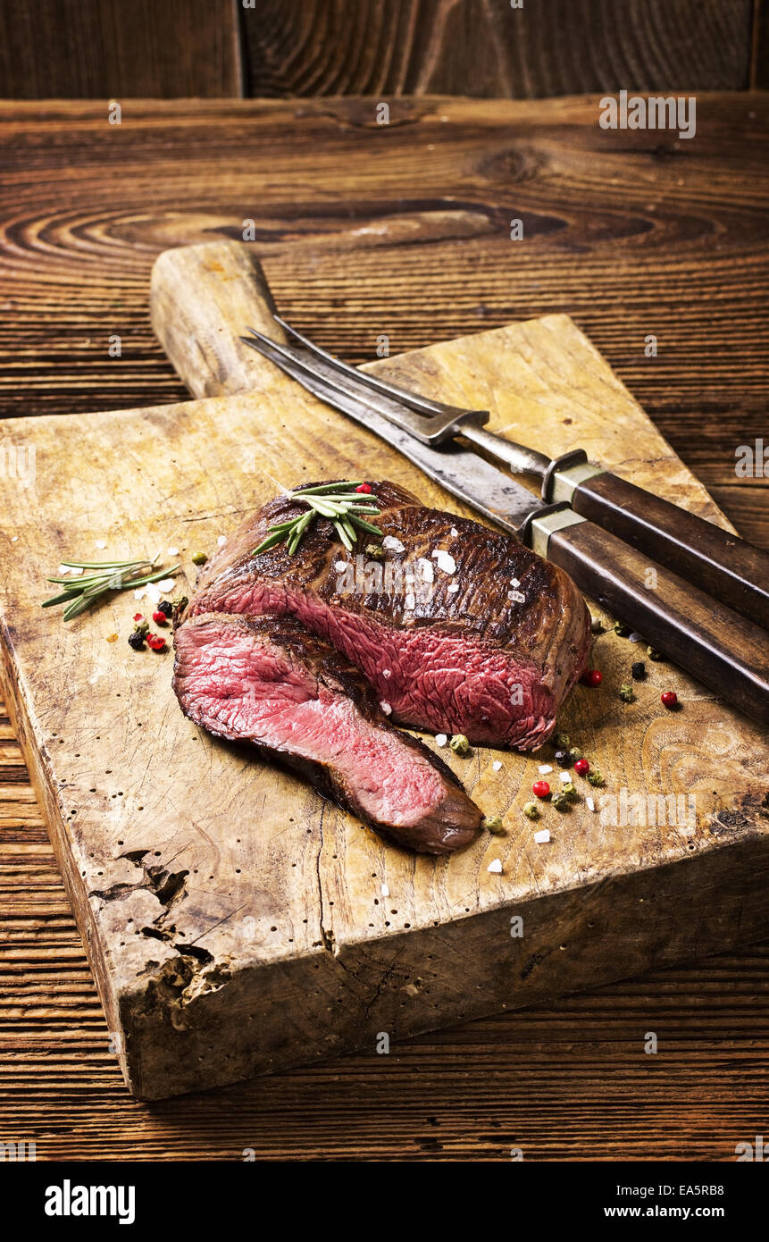 deer steak Stock Photo Alamy